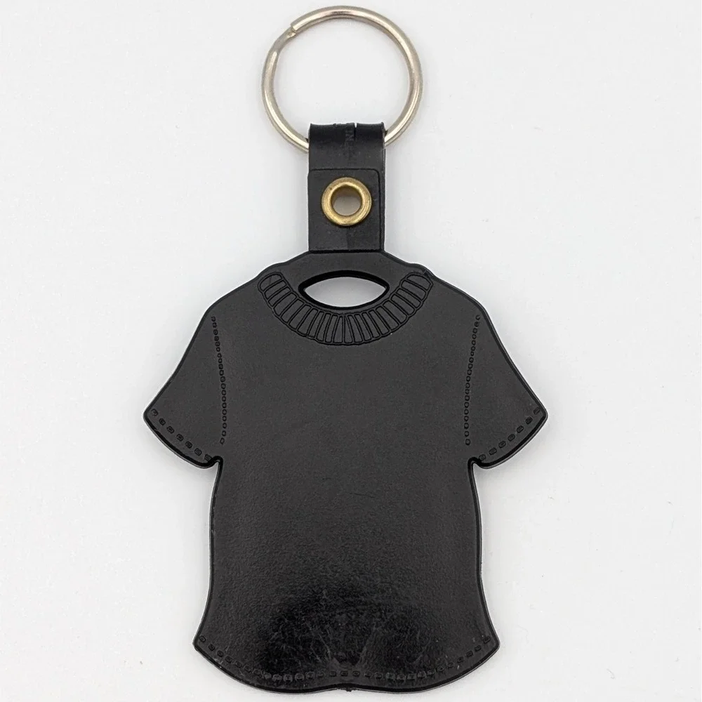 Vintage DARE To Keep Kids Off Drugs Black T-Shirt Rubber Keychain Retro 90s Logo